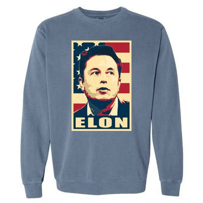 Elon Musk USA Retro Garment-Dyed Sweatshirt