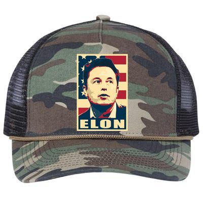 Elon Musk USA Retro Retro Rope Trucker Hat Cap