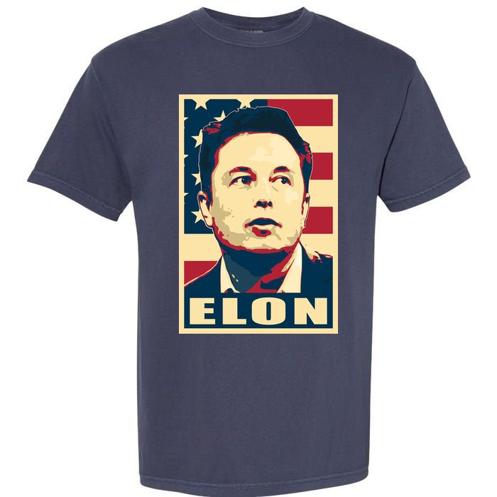 Elon Musk USA Retro Garment-Dyed Heavyweight T-Shirt