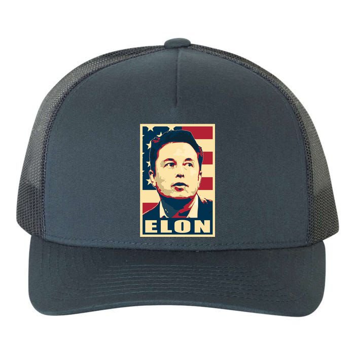 Elon Musk USA Retro Yupoong Adult 5-Panel Trucker Hat