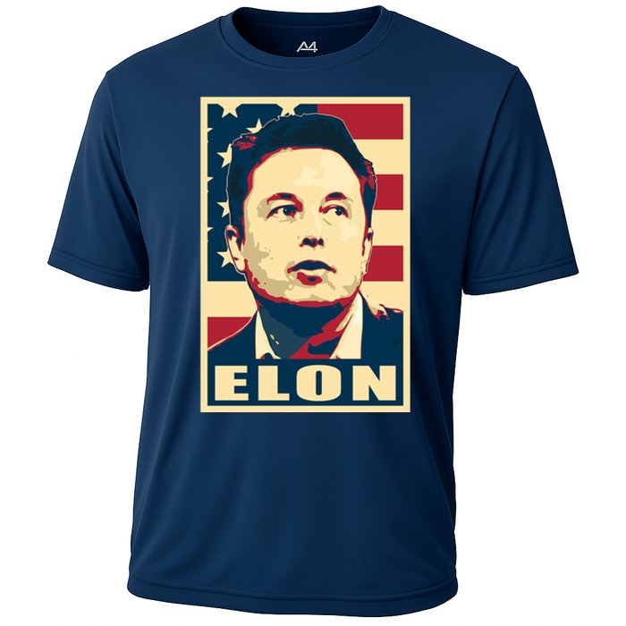 Elon Musk USA Retro Cooling Performance Crew T-Shirt