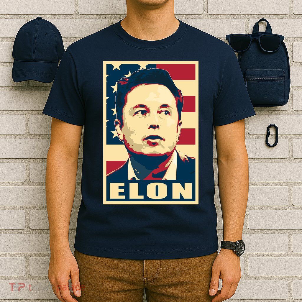 Elon Musk USA Retro T-Shirt