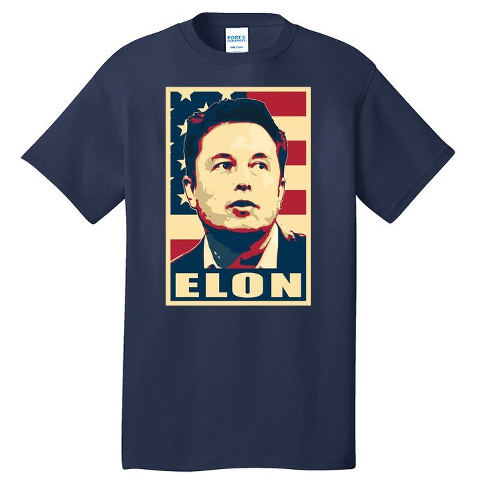 Elon Musk USA Retro Tall T-Shirt