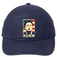 Elon Musk USA Retro 7-Panel Snapback Hat