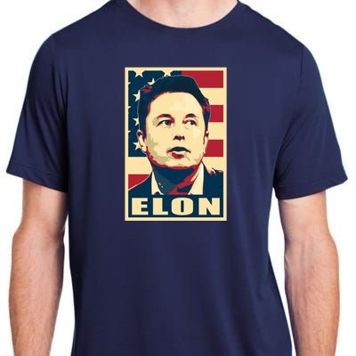 Elon Musk USA Retro Adult ChromaSoft Performance T-Shirt