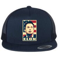 Elon Musk USA Retro Flat Bill Trucker Hat