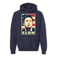 Elon Musk USA Retro Premium Hoodie