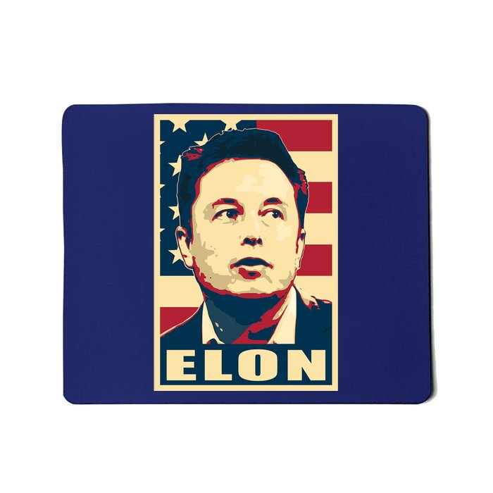 Elon Musk USA Retro Mousepad