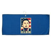 Elon Musk USA Retro Large Microfiber Waffle Golf Towel