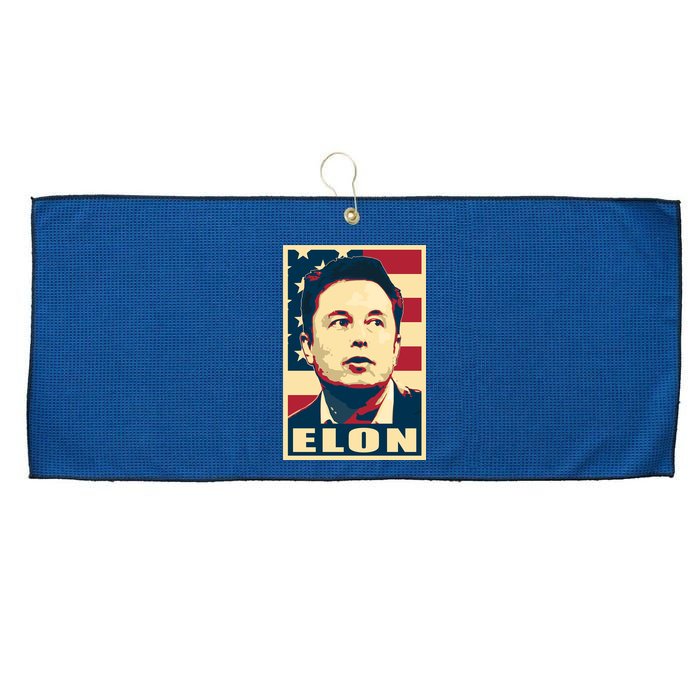 Elon Musk USA Retro Large Microfiber Waffle Golf Towel