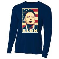 Elon Musk USA Retro Cooling Performance Long Sleeve Crew