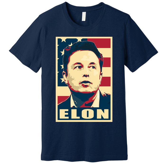 Elon Musk USA Retro Premium T-Shirt