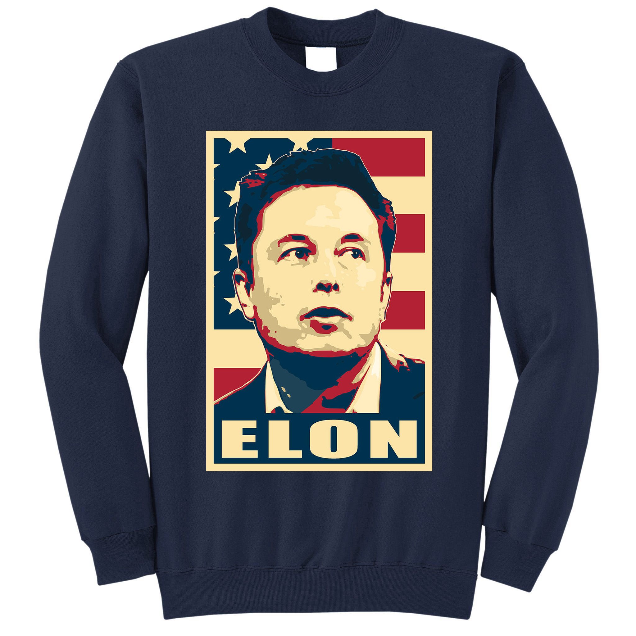 Elon Musk USA Retro Tall Sweatshirt
