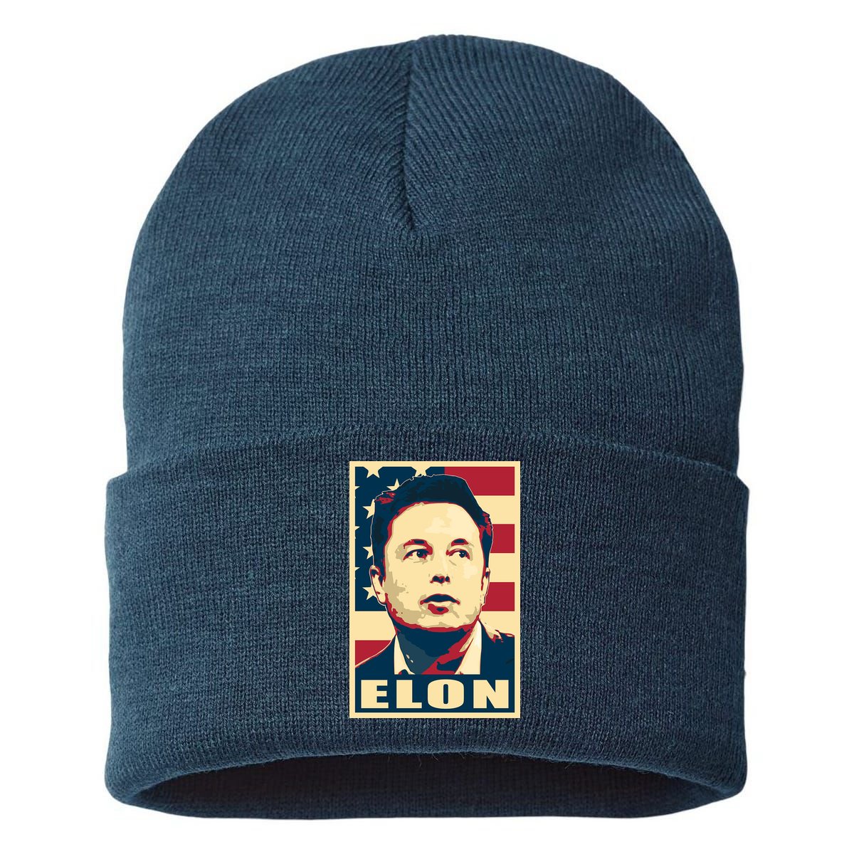 Elon Musk USA Retro Sustainable Knit Beanie