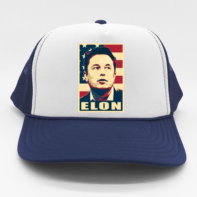 Elon Musk USA Retro Trucker Hat