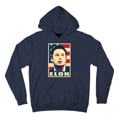 Elon Musk USA Retro Tall Hoodie