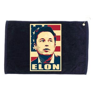 Elon Musk USA Retro Grommeted Golf Towel