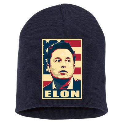 Elon Musk USA Retro Short Acrylic Beanie