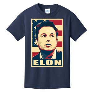 Elon Musk USA Retro Kids T-Shirt