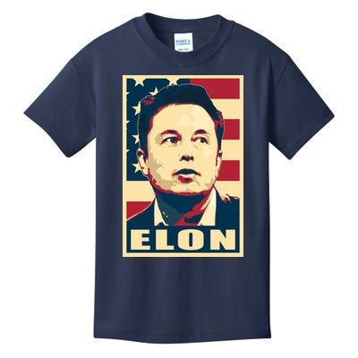 Elon Musk USA Retro Kids T-Shirt