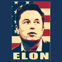 Elon Musk USA Retro Kids T-Shirt