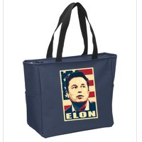 Elon Musk USA Retro Zip Tote Bag