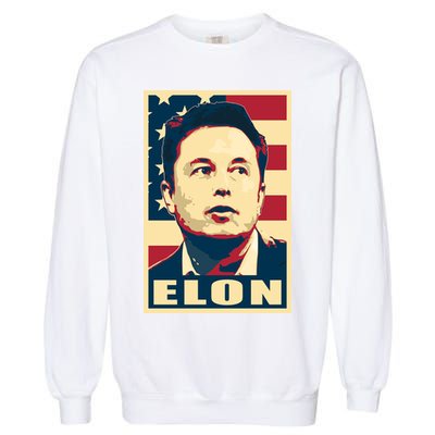 Elon Musk USA Retro Garment-Dyed Sweatshirt