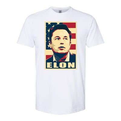 Elon Musk USA Retro Softstyle® CVC T-Shirt