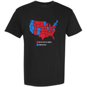 Election Map United States Of America Dumbistan Funny Garment-Dyed Heavyweight T-Shirt