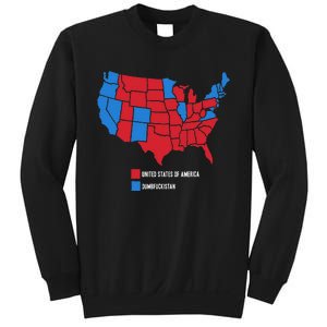 Election Map United States Of America Dumbistan Funny Sweatshirt