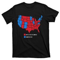 Election Map United States Of America Dumbistan Funny T-Shirt