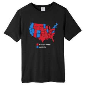 Election Map United States Of America Dumbistan Funny Tall Fusion ChromaSoft Performance T-Shirt