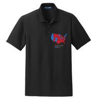 Election Map United States Of America Dumbistan Funny Dry Zone Grid Polo