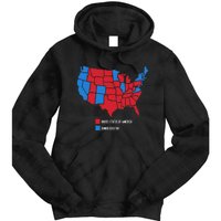 Election Map United States Of America Dumbistan Funny Tie Dye Hoodie