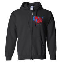 Election Map United States Of America Dumbistan Funny Full Zip Hoodie