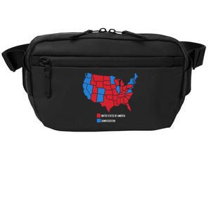 Election Map United States Of America Dumbistan Funny Crossbody Pack