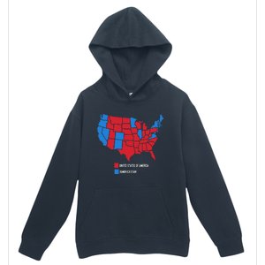 Election Map United States Of America Dumbistan Funny Urban Pullover Hoodie