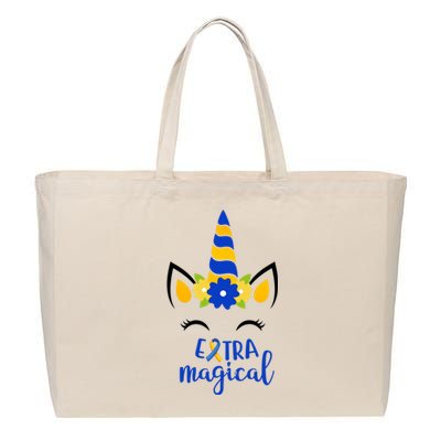 Extra Magical Unicorn Autism Awareness Cotton Canvas Jumbo Tote