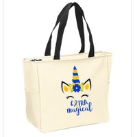 Extra Magical Unicorn Autism Awareness Zip Tote Bag