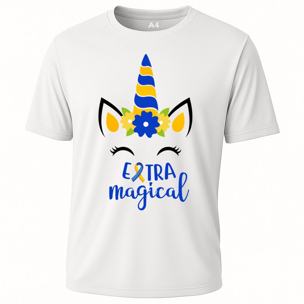 Extra Magical Unicorn Autism Awareness Cooling Performance Crew T-Shirt