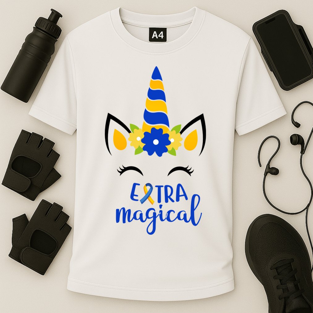 Extra Magical Unicorn Autism Awareness Cooling Performance Crew T-Shirt