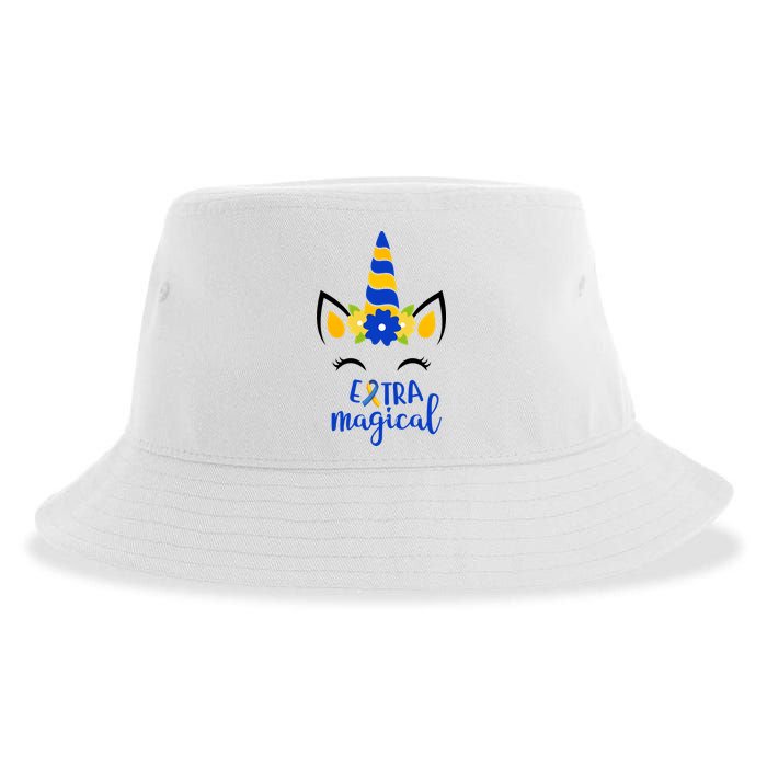 Extra Magical Unicorn Autism Awareness Sustainable Bucket Hat