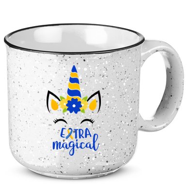 Extra Magical Unicorn Autism Awareness 15oz Campfire Ceramic Mug