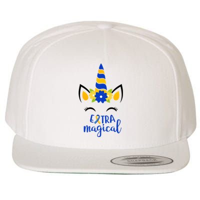 Extra Magical Unicorn Autism Awareness Wool Snapback Cap