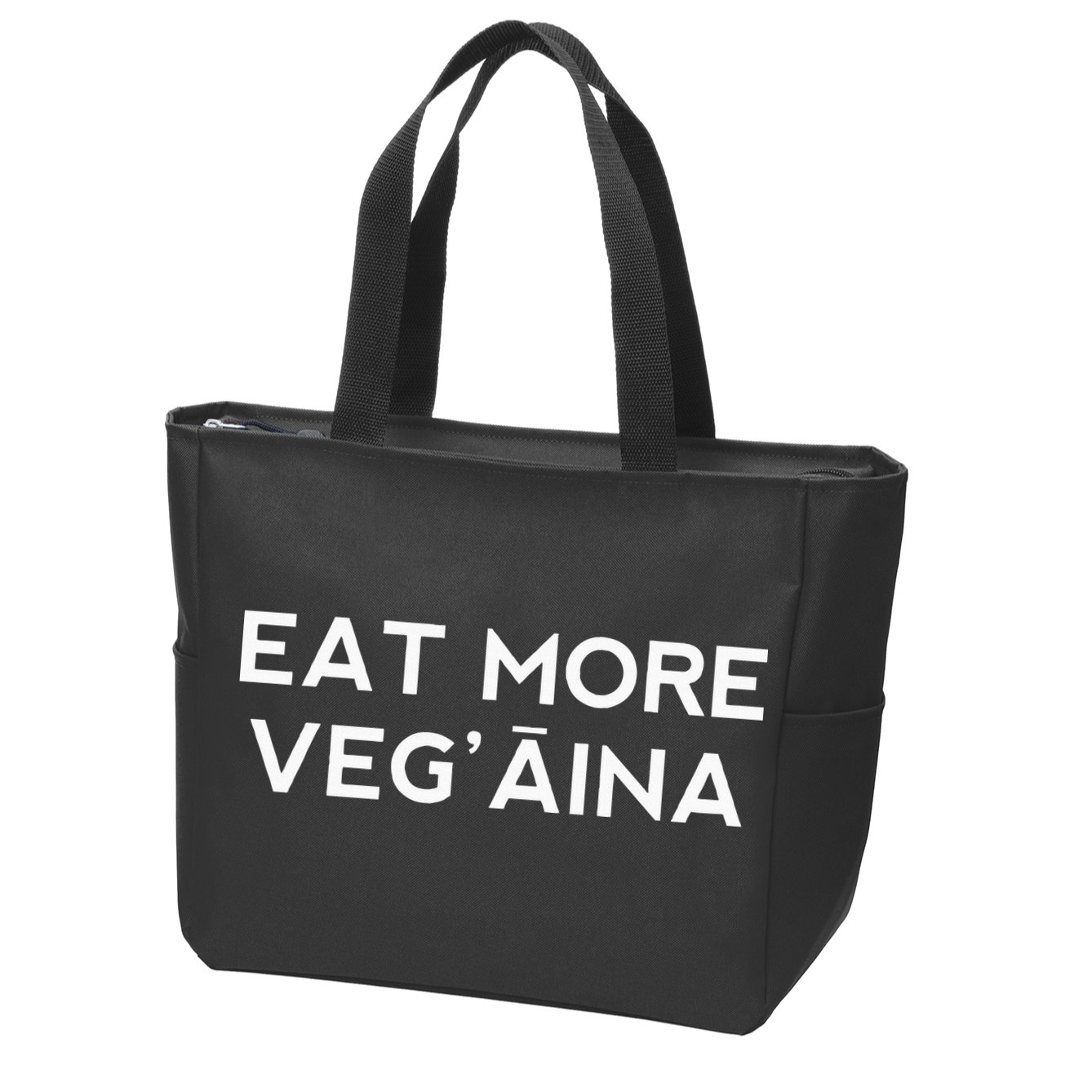 Eat More VegAina Zip Tote Bag