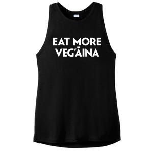 Eat More Vegaina Ladies PosiCharge Tri-Blend Wicking Tank