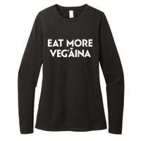 Eat More Vegaina Womens CVC Long Sleeve Shirt