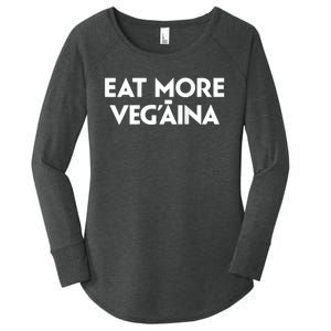 Eat More Vegaina Women's Perfect Tri Tunic Long Sleeve Shirt