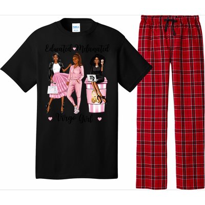 Educated Melanated Virgo Black Zodiac Meaningful Gift Pajama Set