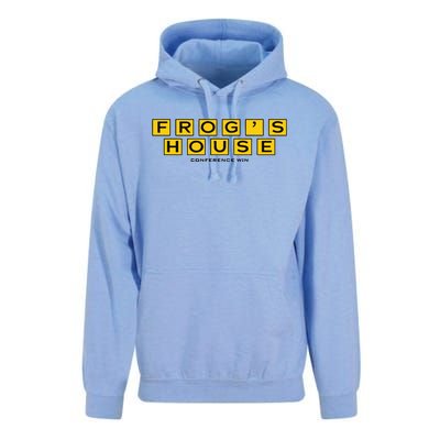 Emanuel Miller Wearing FrogS House Conference Win Unisex Surf Hoodie